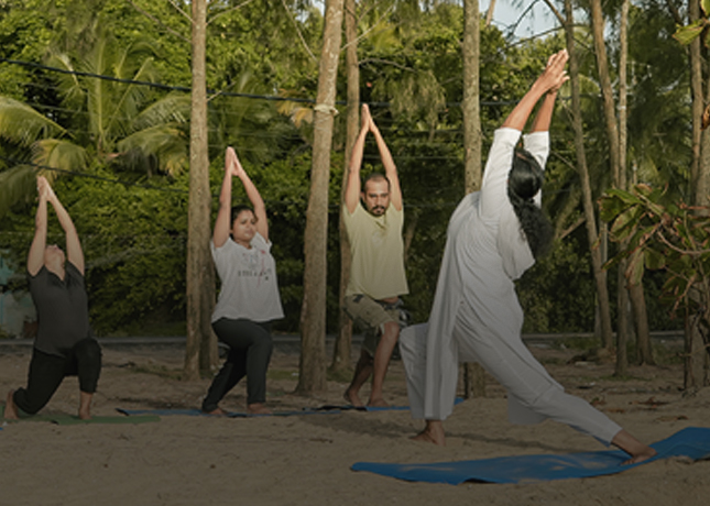 Yoga Practice at Akanta Ayurveda and Yoga Cherai